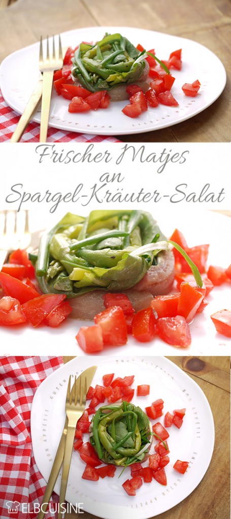 Frischer holländischer Matjes mit Spargel-Kräuter-Salat ...