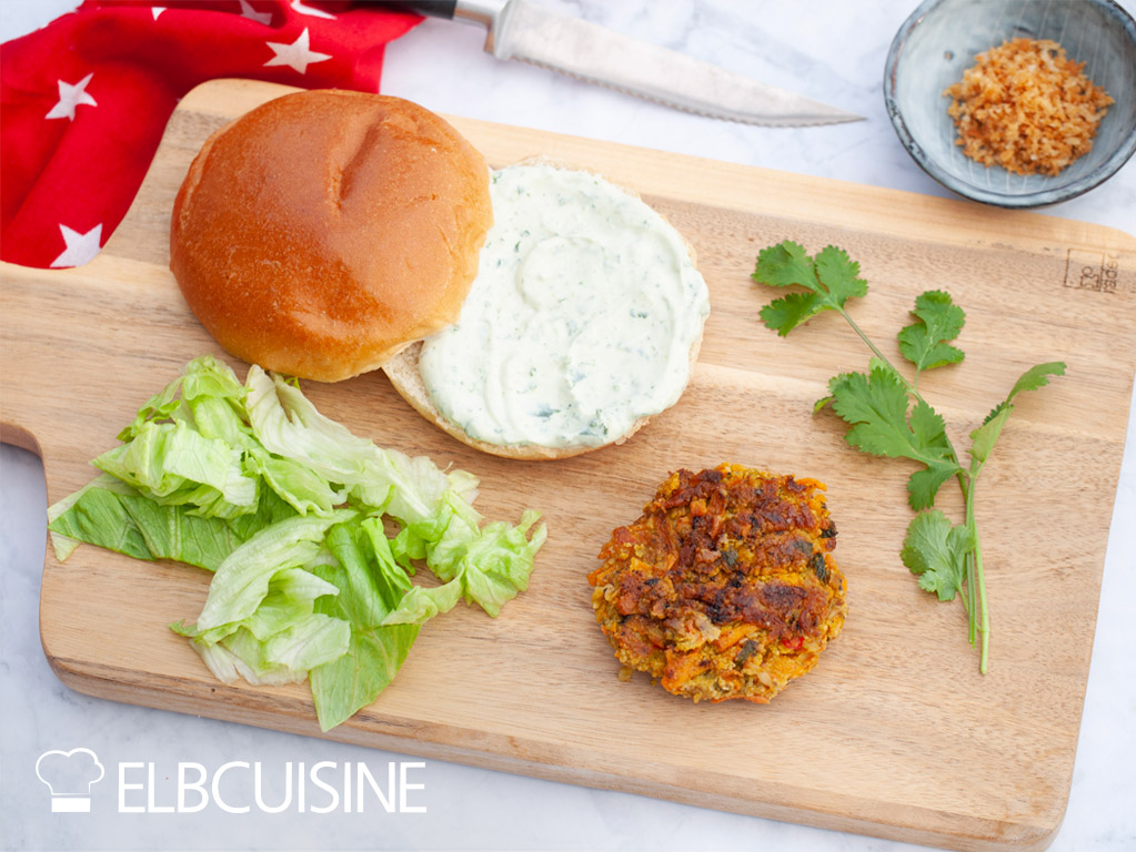 Vegetarische BhajiBurger nach Jamie Oliver ELBCUISINEELBCUISINE