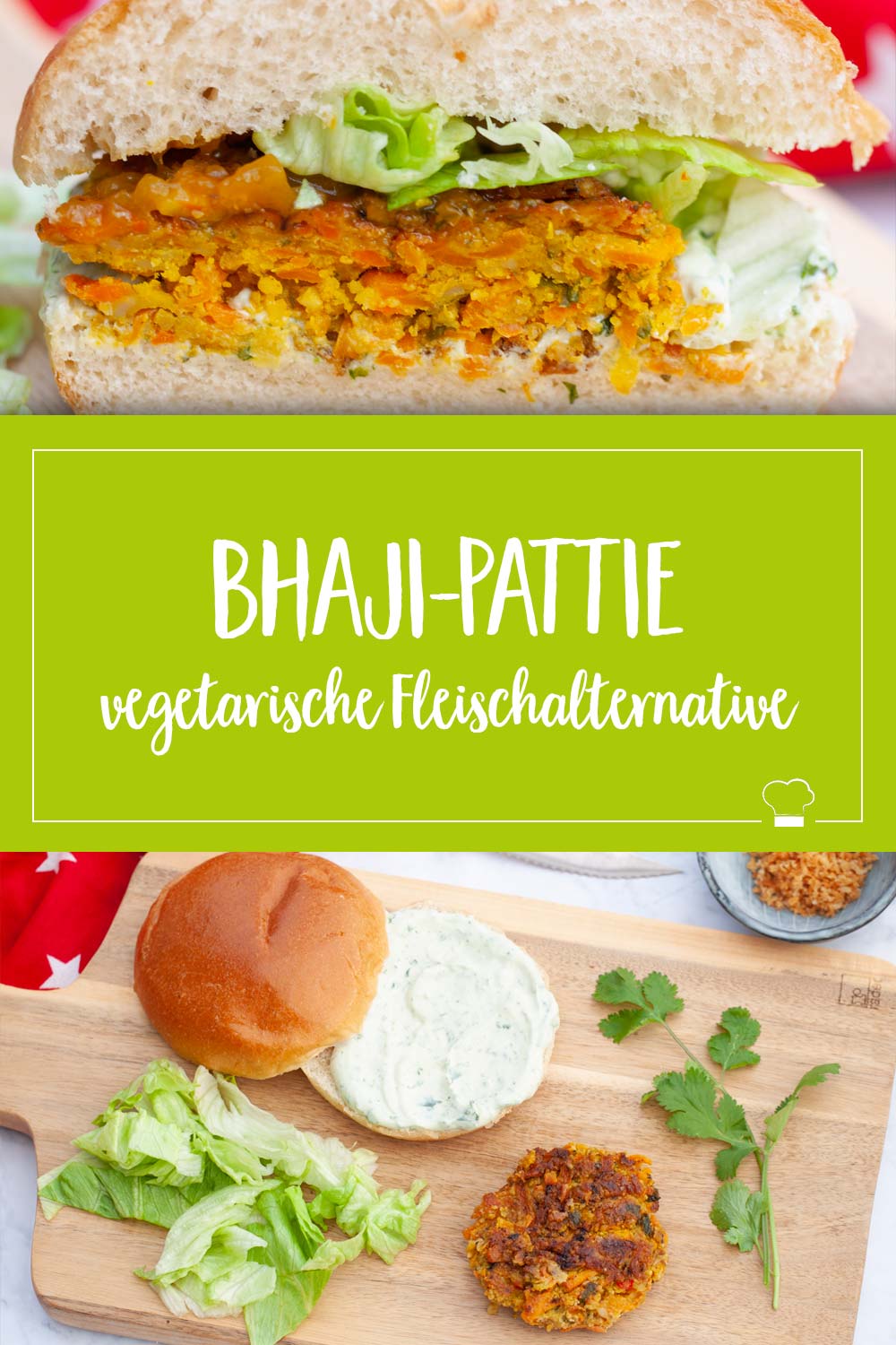Vegetarische BhajiBurger nach Jamie Oliver ELBCUISINEELBCUISINE